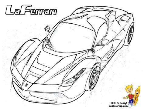 Ferrari Laferrari Coloring Pages