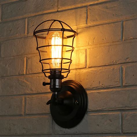 Aliexpress.com : Buy E27 Edison Bulbs Industrial Wall Lamps Vintage Bedside Wall Light Iron ...