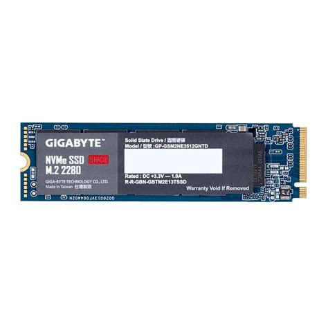 512 GB SSD (เอสเอสดี) GIGABYTE M.2 2280 NVMe REV.1.0 (GP-GSM2NE3512GNTD)