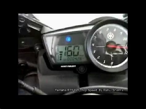 Yamaha YZF R15 Top Speed | Yamaha R15 Top Speed @ 160Km/hr | Version 2.0 Top Speed Test India ...