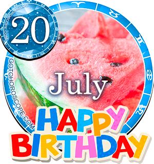 Birthday Horoscope July 20th Cancer, Persanal Horoscope for Birthdate July