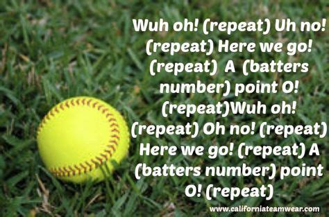 9 Best Softball Cheers images | Softball cheers, Softball, Softball chants