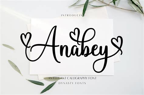 Font With Heart Calligraphy Font Digital Font Script Font - Etsy