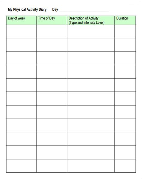 FREE 5+ Activity Log Samples in PDF | MS Word | Excel