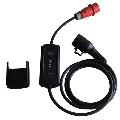 China Electric Car Charging Port - 7KW 32A Portable EV Charger with 5M Cable Blue/Red CEE Plug ...