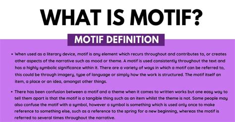 Motif: Definition and Examples of Motif in Speech & Literature • 7ESL | Literature, Figure of ...