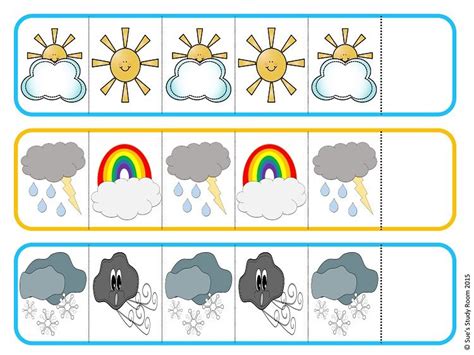 Weather Pattern Cards | Weather patterns, Card patterns, Curriculum ...