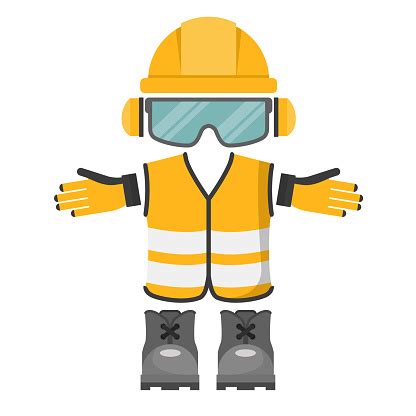 Vector Design Of Personal Protective Equipment For Work Occupational Health And Safety Stock ...