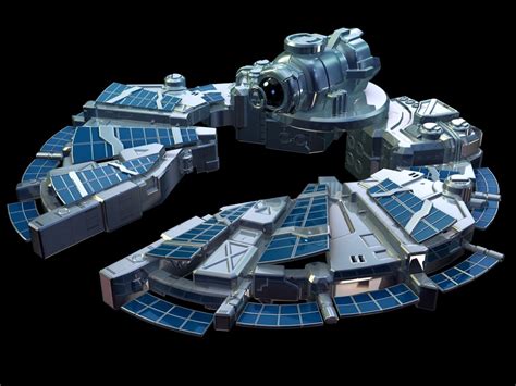 sci-fi spaceship 3d max