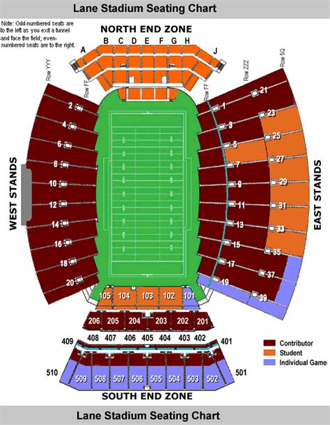 TechSideline.com: Lane Stadium Seating Chart