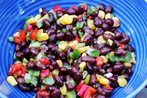 Sweet N' Spicy Black Bean Salad Recipe | Just A Pinch Recipes