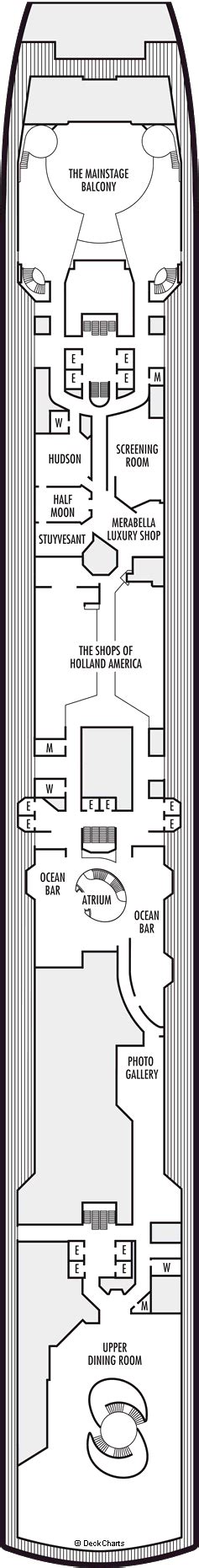 Holland America Zuiderdam Deck Plans: Ship Layout, Staterooms & Map - Cruise Critic