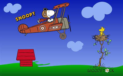 Snoopy Flying Ace Wallpaper - WallpaperSafari