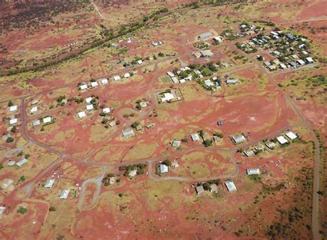 Aerial view of the remote East Pilbara community of Jigalong in Western... | Download Scientific ...