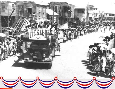 Celebrating Belize's Independence in Belize City, long ago