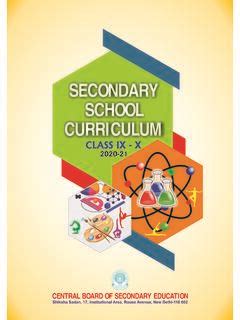 SECONDARY SCHOOL CURRICULUM - CBSE / secondary-school-curriculum-cbse ...