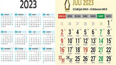 Kalender 2023 Lengkap Libur Nasional dan Cuti Bersama, Ada Apa di Bulan ...