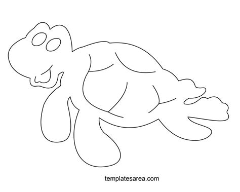 Charming Printable Turtle Template for Crafts and Activities