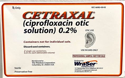 Cetraxal Otic Solution 0.2 % Starter Kit - 2 Single Dose Vials – WraSer ...