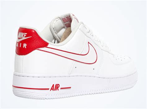 Nike Air Force 1 Low - White - Red - SneakerNews.com