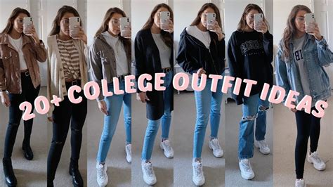 20+ CASUAL COLLEGE OUTFIT IDEAS | SPRING & WINTER | LOOKBOOK - YouTube