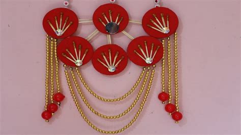 WOW! Amazing Matchstick Craft Ideas, How to Make Beaded Wall Hanging ...