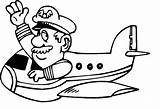 Pilot Coloring Pages  Best For Kids sketch template