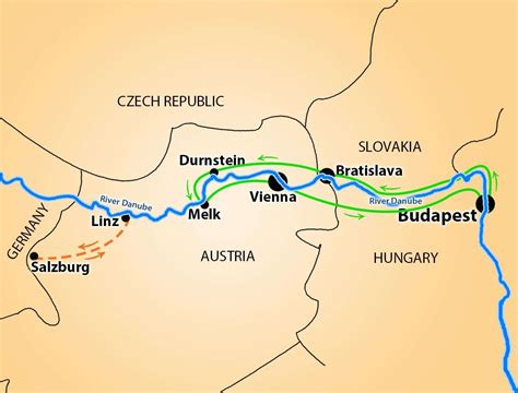 Danube River Map