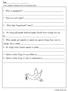 Martin Luther King, Jr./Our Friend Martin by 3rd Grade Me | TpT