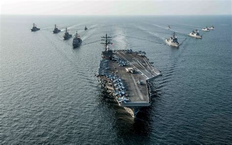 Wallpaper USS Ronald Reagan carrier, Navy, battleship, weapons, sea 2560x1600 HD Picture, Image