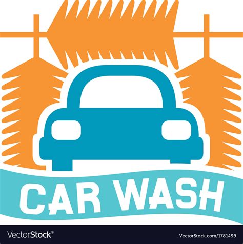 Car wash sign Royalty Free Vector Image - VectorStock