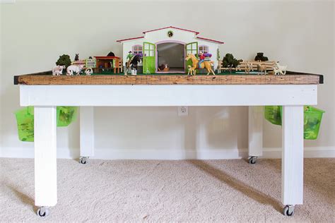 DIY Kids' Play Table with Storage