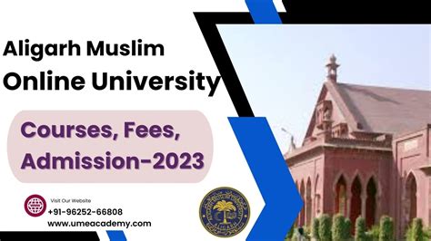 Aligarh Muslim Online University: Courses, Fees, and Admission 2023