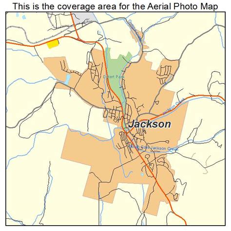 Aerial Photography Map of Jackson, CA California