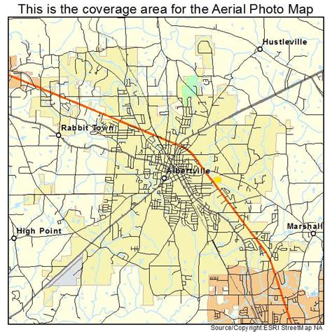 Aerial Photography Map of Albertville, AL Alabama