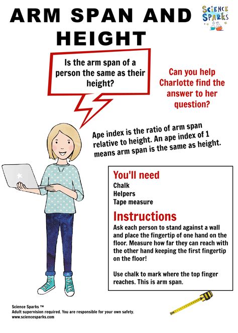 Is your arm span equal to your height? - Science Experiments for Kids