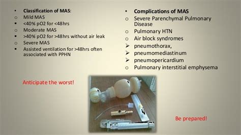 Meconium stained amniotic fluid aspiration syndrome