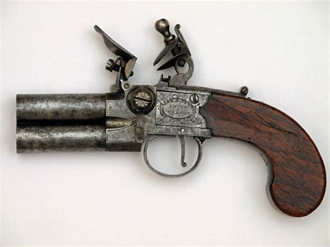 DOUBLE BARREL FLINTLOCK PISTOL FOR SALE - HISTORICAL ARMS