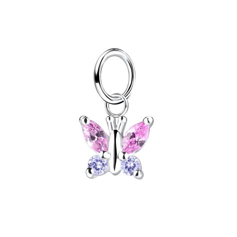 925 Silver Jewelry | Silver Butterfly Pendant - 13959