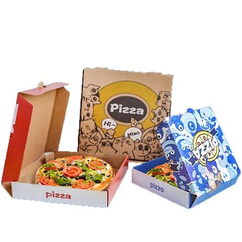 Custom Recycled Printing Paper Material Craft Box Print Mailer Boxes for Pizza Box - Packaging ...