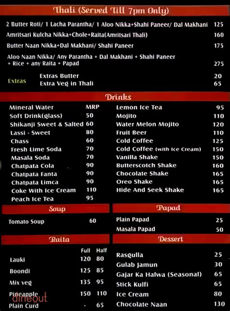 Menu of Kake Di Hatti, Near Mohnish Enterprises, Chandni Chowk,Delhi ...