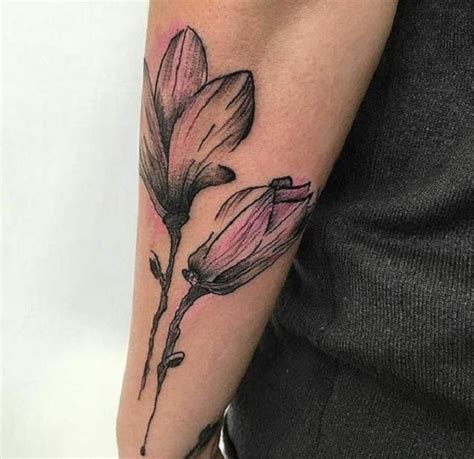 70 Magnolia Flower Tattoo Design Ideas - nenuno creative