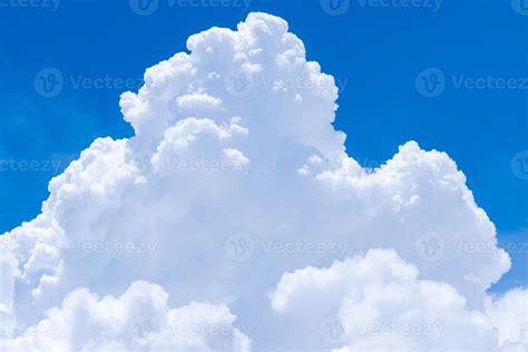 White fluffy clouds on blue sky. Soft touch feeling like cotton. White ...