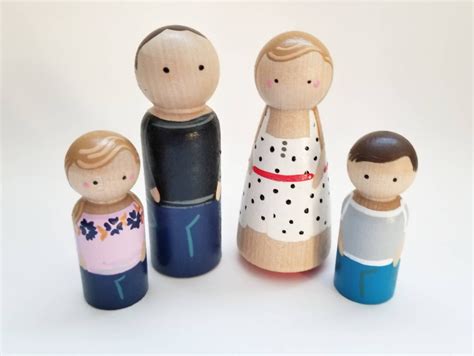 Custom Family Peg Dolls - Etsy