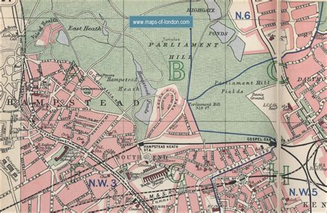 Hampstead London Map