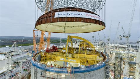 Hinkley Point C: massive crane lifts dome onto the nuclear plant’s first reactor | Engineering ...