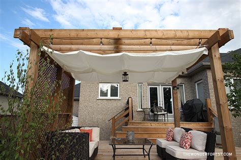 DIY: Retractable Pergola Canopy Tutorial - Wonder Forest