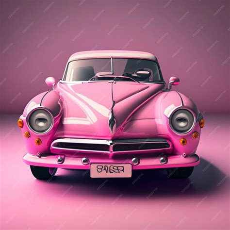 Premium AI Image | Pink Barbie Car