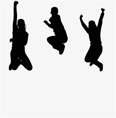 People Jumping Silhouette at GetDrawings | Free download