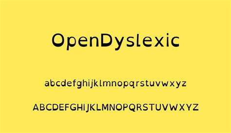 Open-Dyslexic font - Font Tr